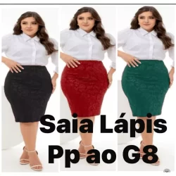 PP ao G4  - Saia Secretária - Moda Cristã Executiva Evangélica II