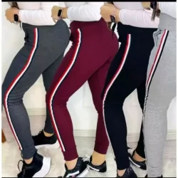 Calça Ribana Feminino Com bolso Lateral Tecido Confortavél