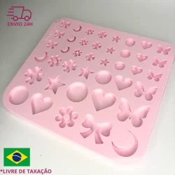 Molde silicone pingente charms fillers artesanato resina epóxi diy velas estrela coração borboleta