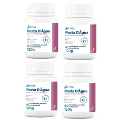 Kit Pasta d'água Farmax com glicerina 120g acne espinhas cravos depilação queimadura assadura