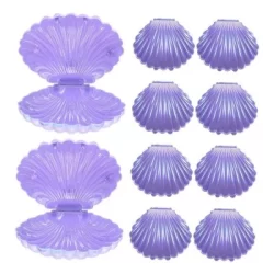 Kit 10 Lembrancinhas Conchas Lilás Fundo do Mar Sereia Porta Doces