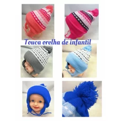 Gorro Longo Infantil Unissex Kids Menino E Menina   Touca Tricotada Quente Fashion 2ao7anos ERDUOMAO