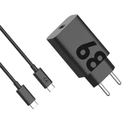 Carregador Motorola Turbo Power 68w Cor Preto Tipo C