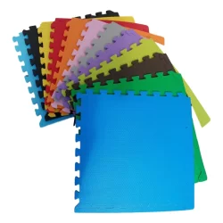 Monte seu Kit  Placa Tatame Tapete Eva preto 50x50x10mm com 4 , 8 , 10 ou 12 peças - ENVIO IMEDIATO
