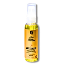 Reparador de Pontas Óleo de Argan e Aloe Vera 60ml Revitaliza o Cabelo Natuflores