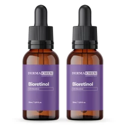 Kit 2 Sérum Anti Rugas Profundas Bioretinol 30ml Restaura e Firma a Pele Dermachem