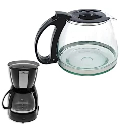 Copo Jarra Britânia CP30 Inox Preta – Vidro Resistente Alça Reforçada