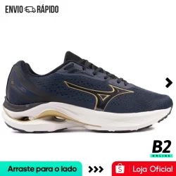 Tênis Mizuno Wave Vitality 6 Masculino Marinho Original Com Nota Fiscal e Garantia