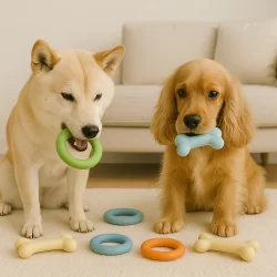 Kit 10 Brinquedos Mordedor Cachorro Filhote Anti Stress Pet Gato Galinha Galo Bola Diversos Borracha