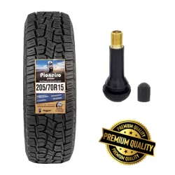 Pneu Aro 15 205/70 R15 - Inmetro - Pionerio - Remold ***BRINDE BICO/VALVULA*** PROMOÇÃO