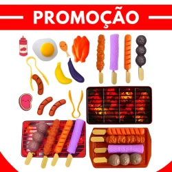 Brinquedo Comidinha Infantil Kit Churrasco Espetinho Divertido