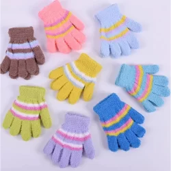 Luva Infantil Kit c/ 2 peças 1 a 12 Anos Soft Quente Grosso Inverno Frio Meninos E Meninas Quentinha Unissex