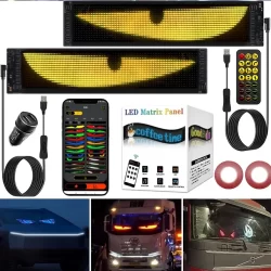 2 Peças De Tela Led Com Luz Devil Eyes (12*60cm)