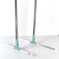 Rodo 52Cm de Silicone COM CABO Para Limpeza de Piso Vidros Com Gancho Secos e Molhados Multiuso Vassoura Mágica