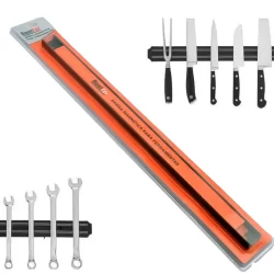 Barra Magnética 45cm Imã Para Faca Ferramentas Chave Multiuso Cozinha Oficina Marcenaria Serralheria