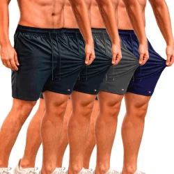 Kit 4 Shorts Tactel Masculino Sandrini Elastano Esporte
