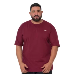 Camiseta masculina Gola Redonda Plus size Tecido Algodão