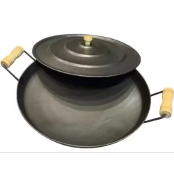 Disco de Arado Grande Chapa 4 cm de PROFUNDIDADE Frigideira Bifeira Com e Sem Tampa Fogão a Lenha Industrial a Gá