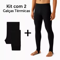 kit 2 Calças Térmica Segunda Pele Motoqueiros Motoboy  Esportes Peluciada