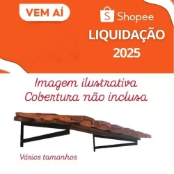 Kit 2 Suportes simples p/ Telhados Declinado para agua de chuva P/ Cobertura Em Geral - Vários tamanhos
