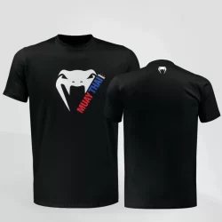 Camisa Venum Basic Light Muay Thai Black Preto