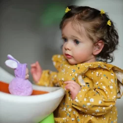 Brastoy Bebê Reborn de Silicone Realista 48cm Meninas Princesas Barato