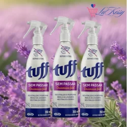 Tuff Desamassa Fácil sem passar dispensa ferro 350ml Spray Perfuma e Revitaliza
