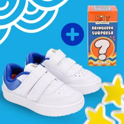 Tênis Infantil Kidy Happy Casual Com Brinquedo Surpresa Branco