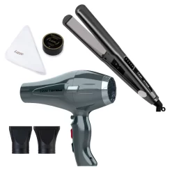 KIT Lizze Extreme Chapinha De Cabelo Profissional 480 + Secador De Cabelo Profissional + KIT Polimento