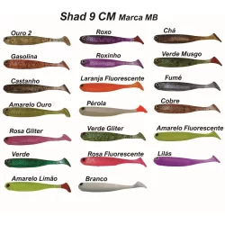 Shad 9cm com 10 unidades
