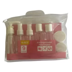 Kit Viagem Higiene Frascos Portátil Creme/Cosméticos/Spray/Shampoo/Gel/Perfume/Álcool/ Higiene Pessoal/ Necessarie