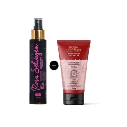 Óleo Clareador Rosa Selvagem + Esfoliante Cereja