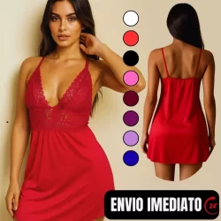 Camisola de Renda Sensual Camisola sexy Camisola vermelha Renda Camisola Renda