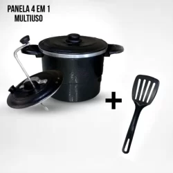Panela Multiuso 4 em 1 – Prepare Cuscuz, Pipoca, Pudim e Bolo