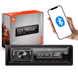 Rádio MP3 Automotivo JBL Celebrity 150 1Din BT USB AUX SD