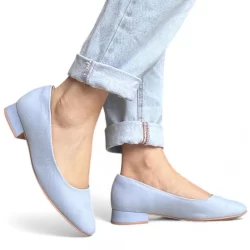 Sapato Feminino Salto Baixo Azul Ramarim 2415222-4