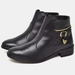 Bota Coturno Dubuy Feminina Cano Curto Preta 207FG