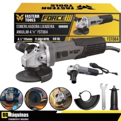 Esmerilhadeira Angular Lixadeira Eletrica 4.1/2 Force 1000w 220v FST084 - Fasterr