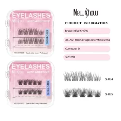 New Show Cílios Postiços Auto-Adesivos – 10 Modelos Diferentes, Sem Cola! NOVO LANÇAMENTO