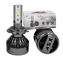 Ultra Led H7 Asx Csp 8000 Lumens 6000 Kelvin 70w 12-24 Asx Lâmpada de Led H7 Com coller