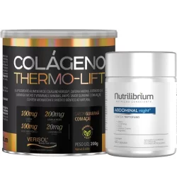 Kit Colágeno Verisol Thermo Lift 200g + Abdominal Noite 60 Caps Nutrilibrium
