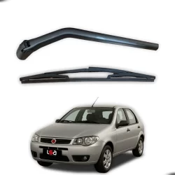 Braço do Limpador de Vidro Para-brisas Traseiro + Palheta Fiat Palio 1996/2016 Cinoy
