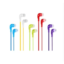 Fone de ouvido colorido para com fio