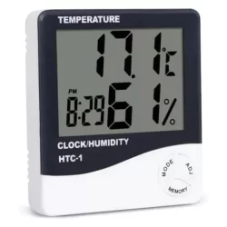 relogio Termo Higrômetro Medidor Temperatura Umidade Relógio Digital