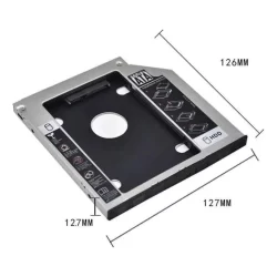 Case Caddy Gaveta Suporte Hd Notebook Gravador De Dvd 12,7mm