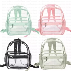 Mochila Plástico Transparente PVC Trabalho Enfermagem Hospital Praia Piscina