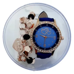 Relógio feminino de luxo Couro com Pulseira de quartzo Varias Cores
