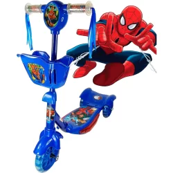 Patinete Infantil 3 Rodas Homem Aranha Musical