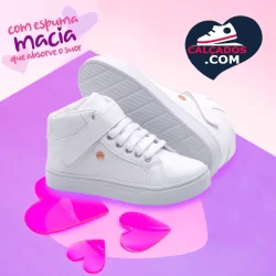 Bota Tênis Casual Moda Leve Confortável Cano Alto Estilosa 2315