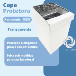 CAPA PARA MÁQUINA DE LAVAR PANASONIC 18KG TRANSPARENTE
